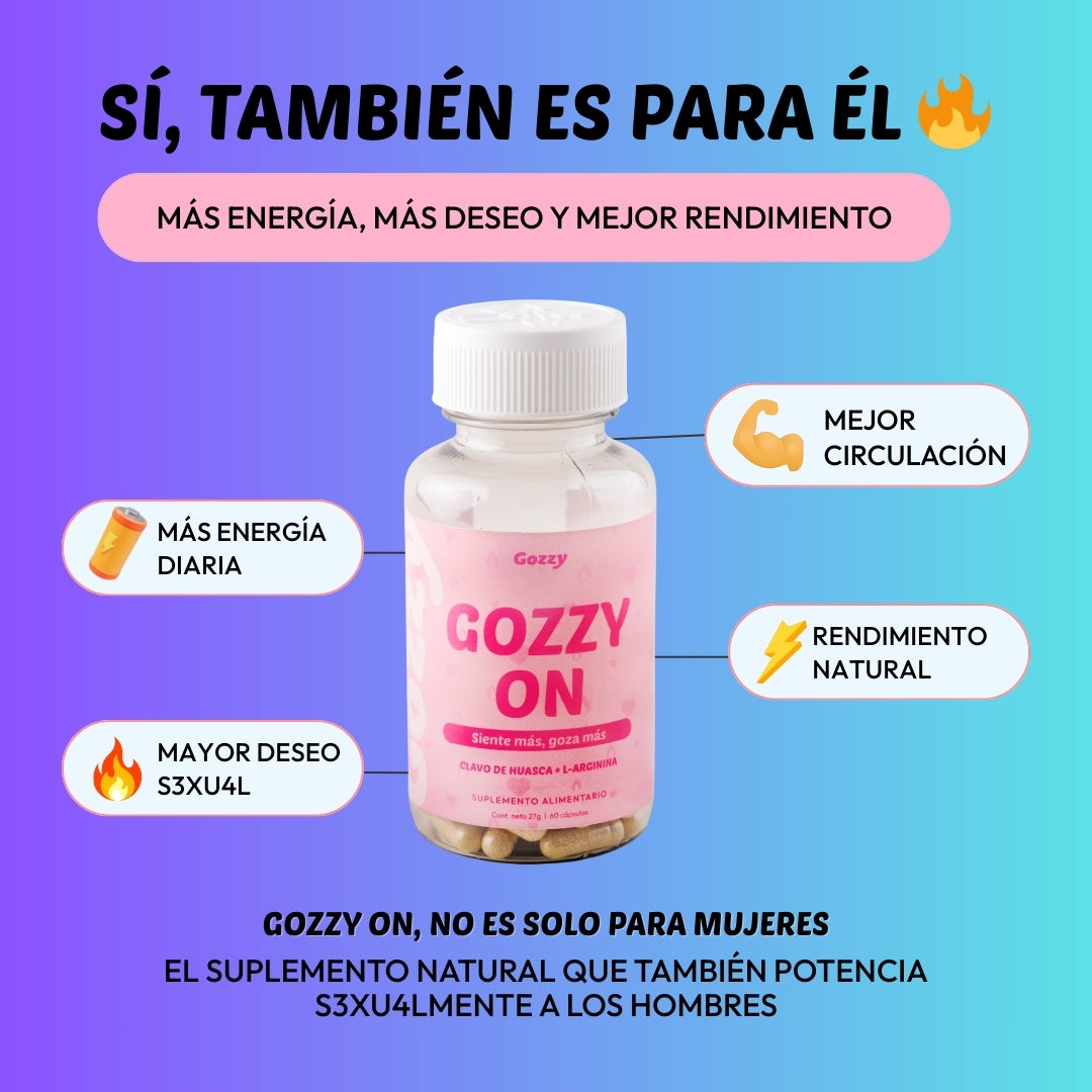 🔥 3 GOZZY ON + ANTIFAZ DE GEL DE REGALO