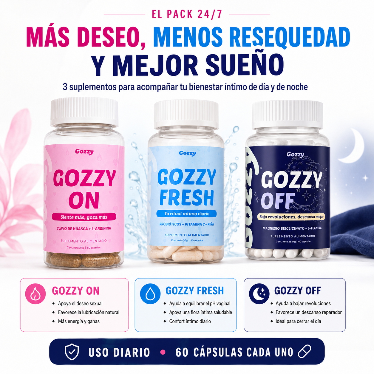 Pack Chichi caliente, fresh y descansada 🔥 🌙