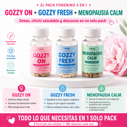 Pack Peri/Menopausia Deseo sexual + Lubricación + chichi saludable