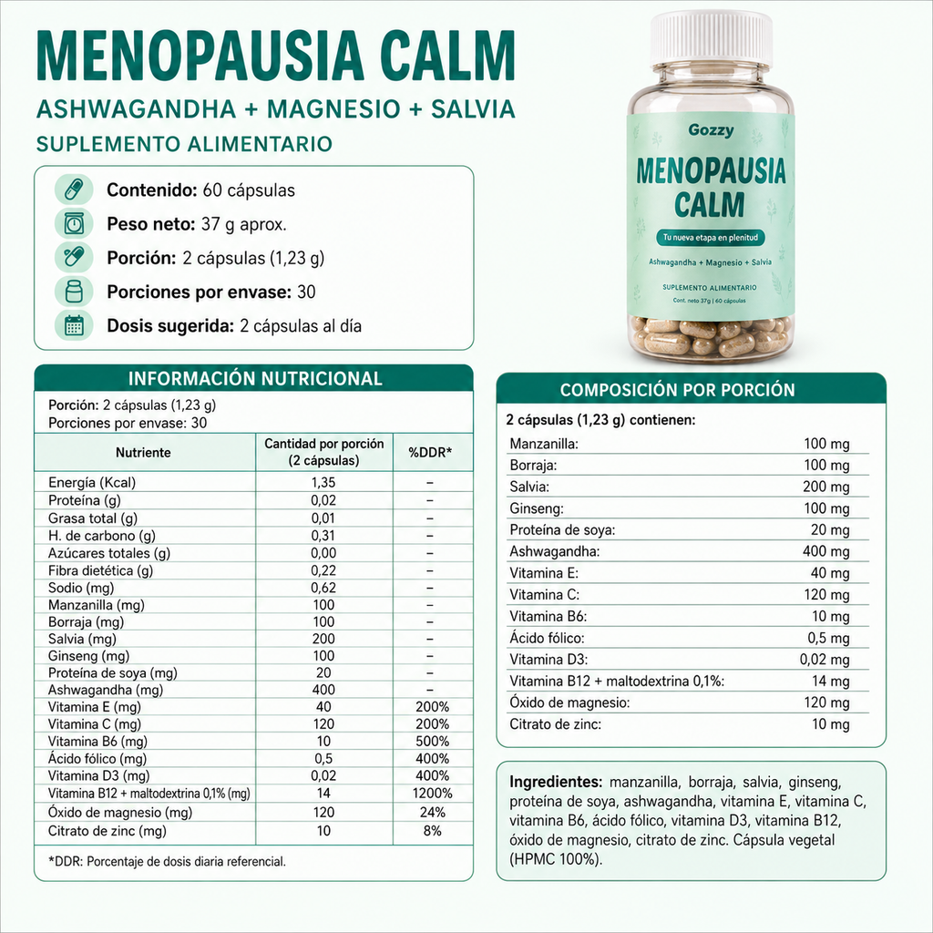 Pack Peri Menopausia - Deseo sexual, Descanso, Calma