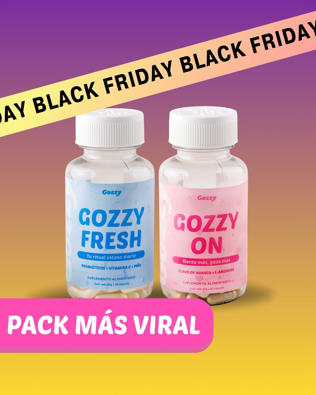 Pack: Gozzy On + Gozzy Fresh🔥Para una chichi feliz; frescura+ libido💧