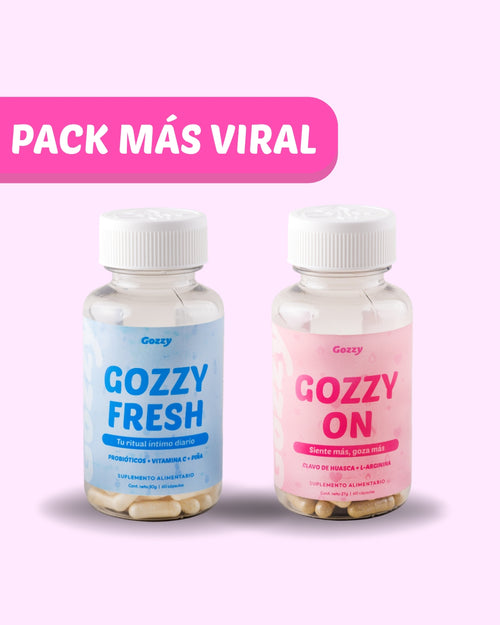 Pack: Gozzy On + Gozzy Fresh🔥Lo tomas y te prendes: frescura+ libido💧