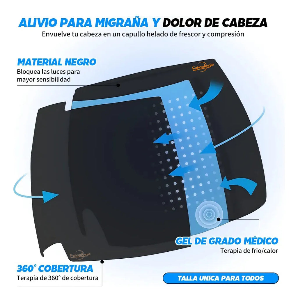 🧊🔥 Gorro de Gel Terapéutico Frío/Calor (Anti-Migraña)