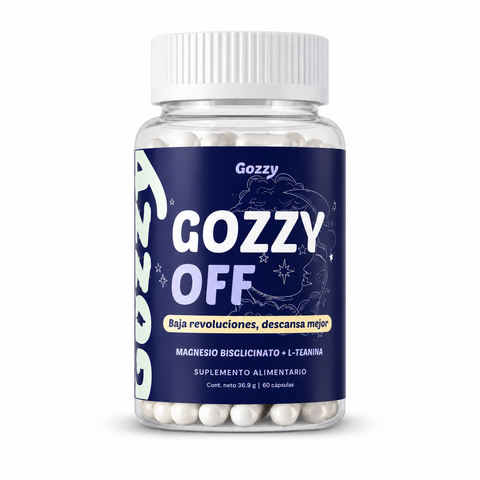 🌙 GOZZY OFF - Magnesio Bisglicinato/Baja revoluciones, descansa mejor 😌